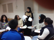 بالصور: دورة في مركز هيرش لتأهيل الطلاب قبل التطوع في برنامج بدايات 